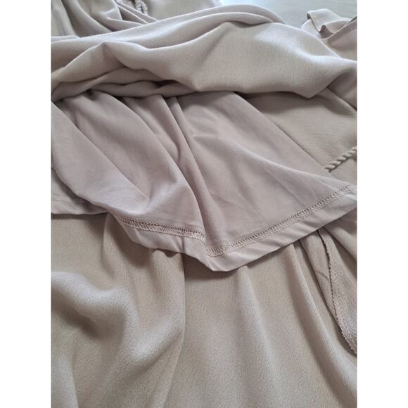 Baltic Born Womens Jennifer Deep V Flutter Sleeve Maxi Dress 3XL XXXL Boho Beige - Picture 9 of 14